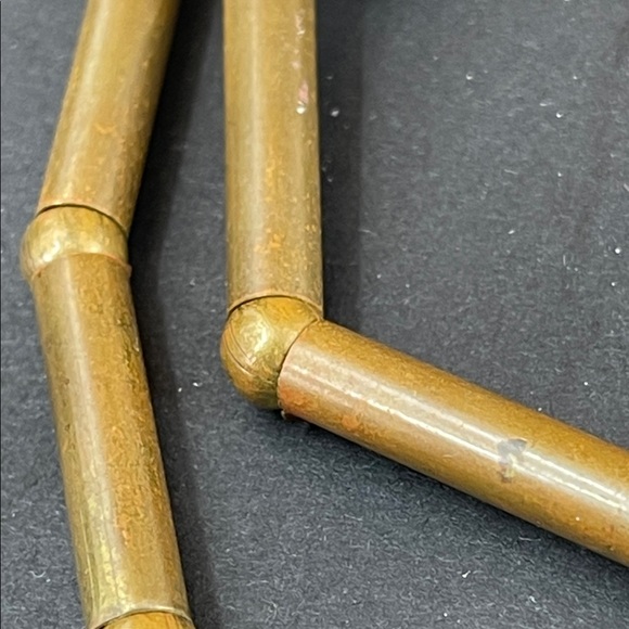 1.13.26-4  Handmade Unique & Rare Indigenous Chalcedony Quartz & Brass Necklace - Picture 9 of 13